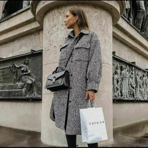 H&M shacket shirt jacket NWT